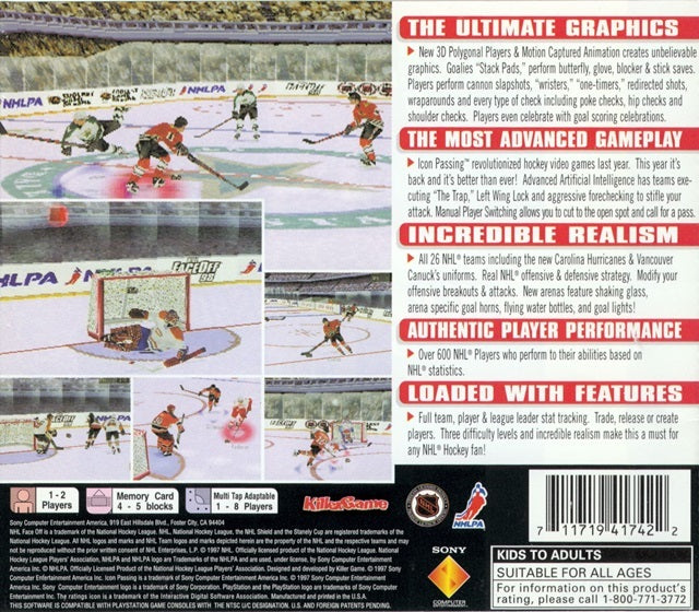 NHL FaceOff 98 - (PS1) PlayStation 1 [Pre-Owned] Video Games SCEA   