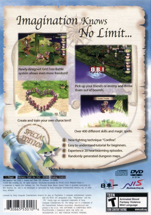 Phantom Brave (w/ bonus disc) - (PS2) PlayStation 2 [Pre-Owned] Video Games NIS America   
