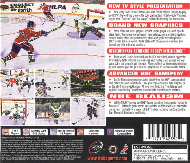 NHL FaceOff 99 - (PS1) PlayStation 1 [Pre-Owned] Video Games 989 Sports   