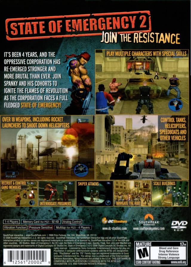 State of Emergency 2 - (PS2) PlayStation 2 [Pre-Owned] Video Games SouthPeak Games