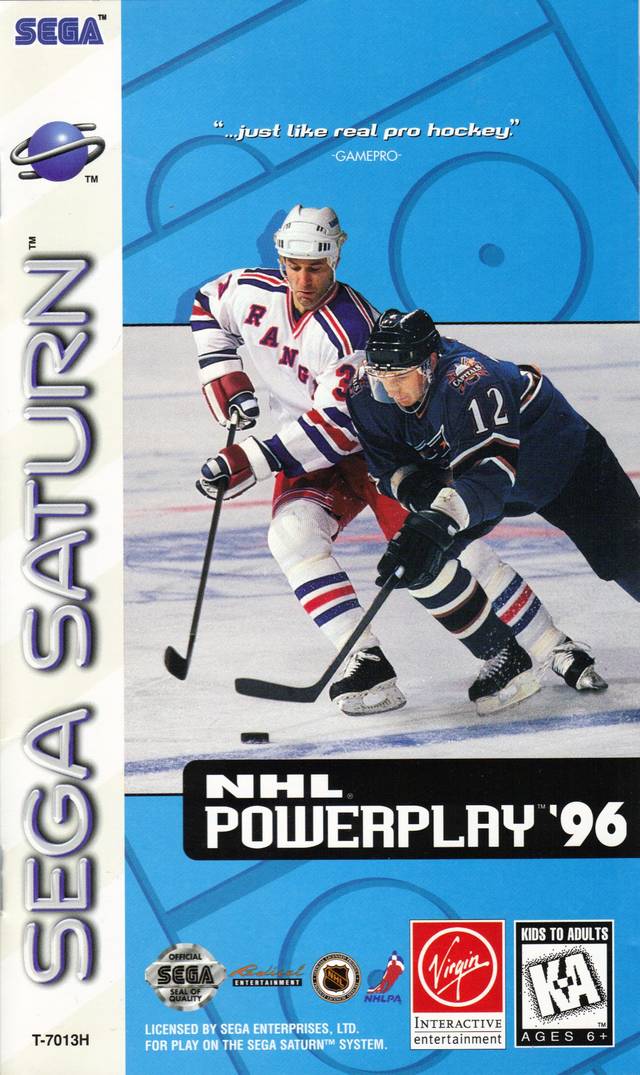 NHL PowerPlay '96 - (SS) SEGA Saturn [Pre-Owned] Video Games Virgin Interactive   