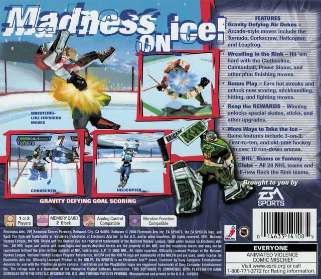 NHL Rock the Rink - (PS1) PlayStation 1 Video Games Electronic Arts   