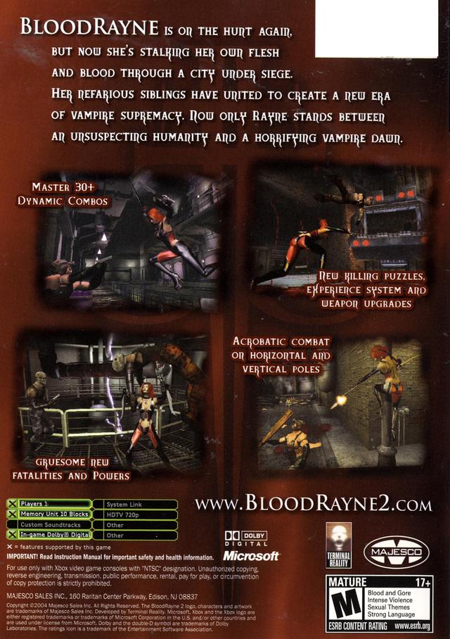 BloodRayne 2 - (XB) Xbox [Pre-Owned] Video Games Majesco   