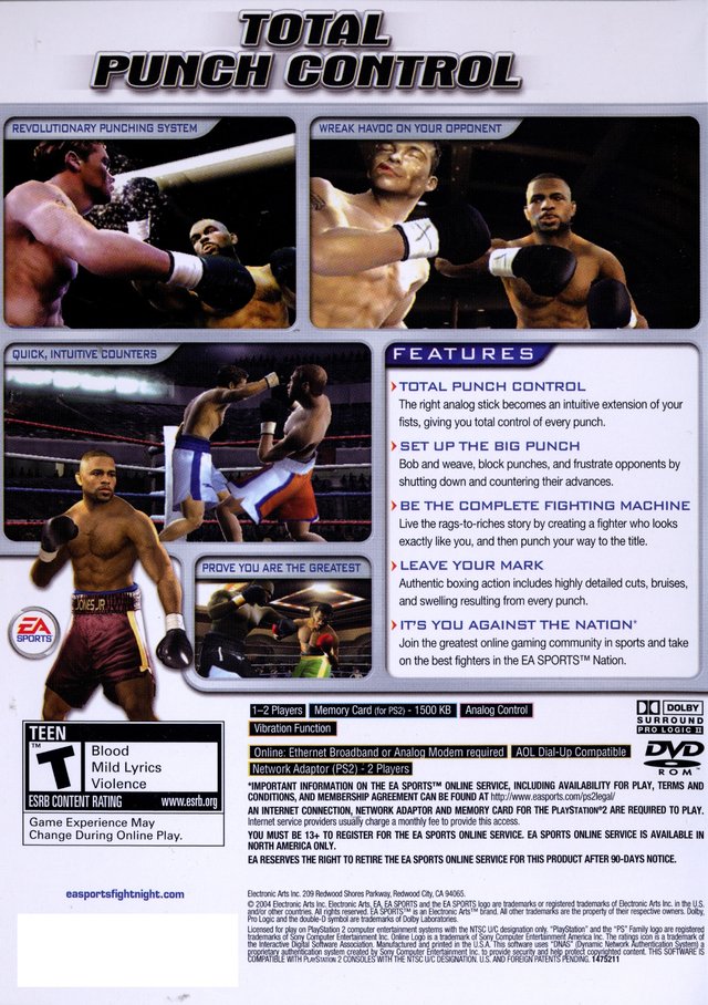 Fight Night 2004 - (PS2) PlayStation 2 [Pre-Owned] Video Games EA Sports   