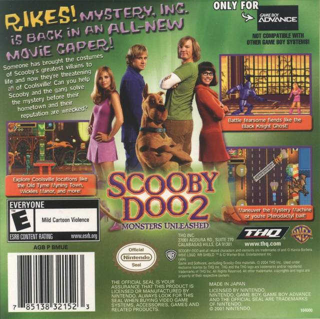 Scooby-Doo 2: Monsters Unleashed - (GBA) Game Boy Advance [Pre-Owned] Video Games THQ   