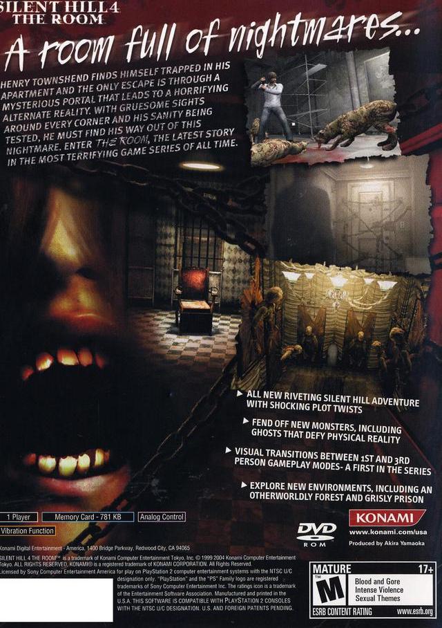 Silent Hill 4: The Room - (PS2) PlayStation 2 [Pre-Owned] Video Games Konami   