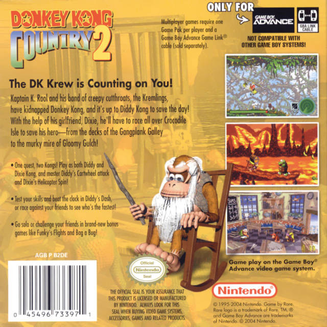 Donkey Kong Country 2 - (GBA) Game Boy Advance [Pre-Owned] Video Games Nintendo   