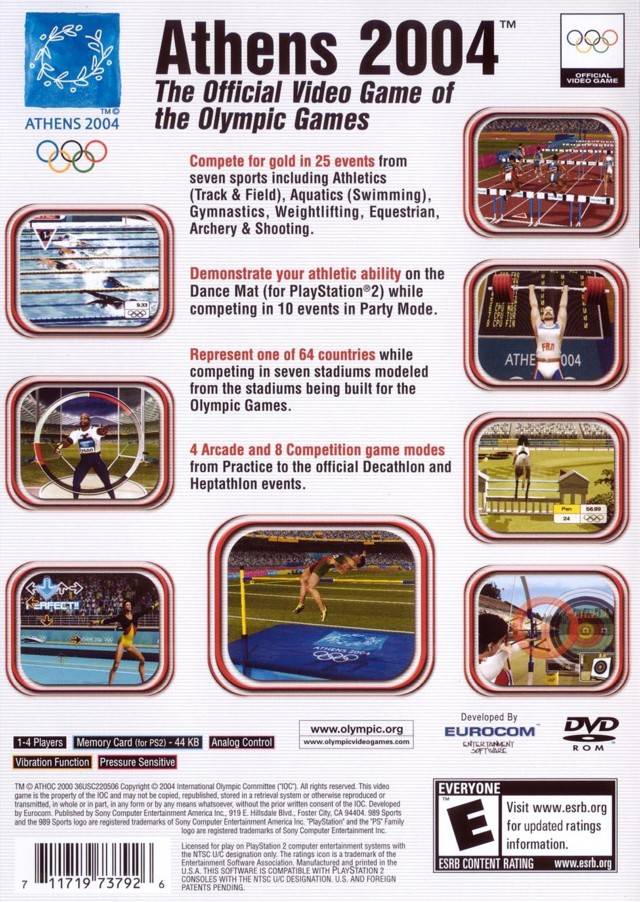 Athens 2004 - (PS2) PlayStation 2 [Pre-Owned] | J&L Game