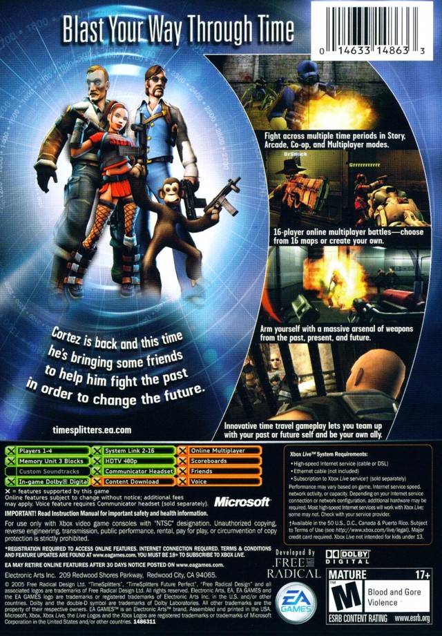 TimeSplitters: Future Perfect - (XB) Xbox [Pre-Owned] Video Games EA Games   