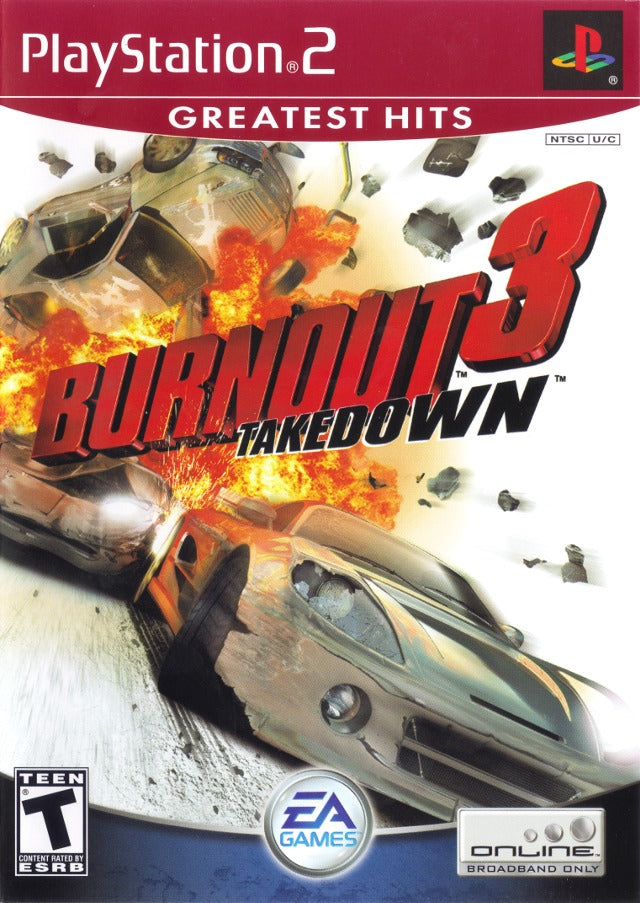Burnout 3: Takedown (Greatest Hits) - (PS2) PlayStation 2 [Pre-Owned] Video Games Electronic Arts   