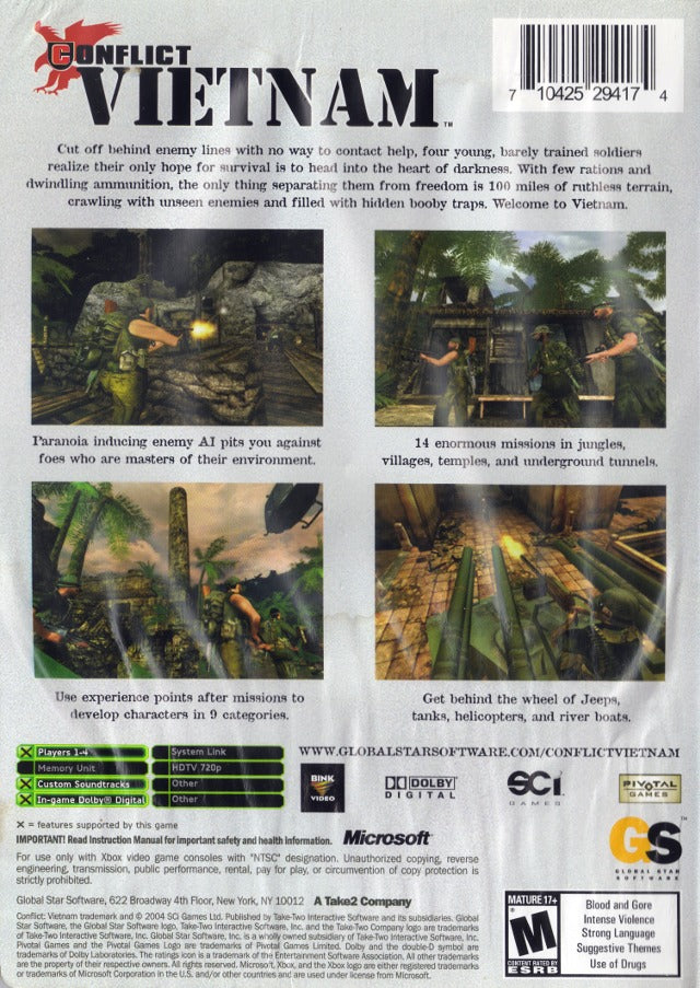 Conflict: Vietnam - (XB) Xbox [Pre-Owned] Video Games Global Star Software