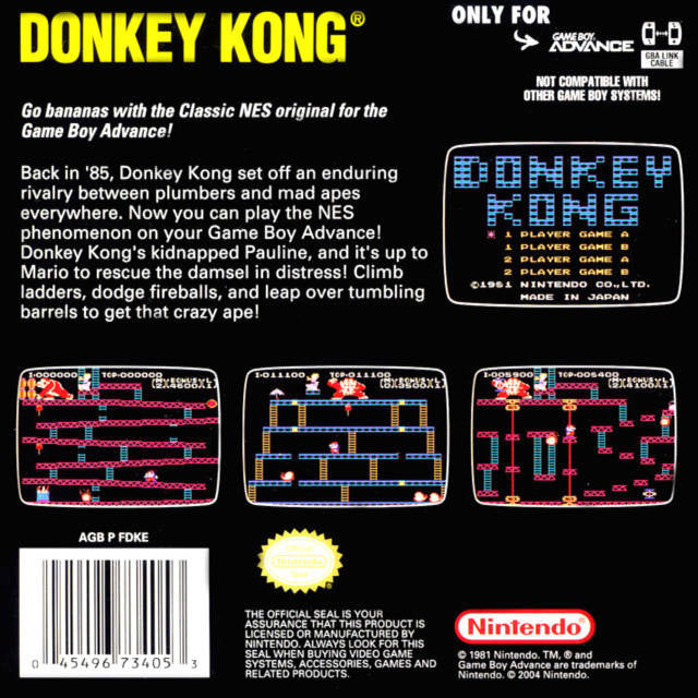 Classic NES Series: Donkey Kong - (GBA) Game Boy Advance [Pre-Owned] Video Games Nintendo   