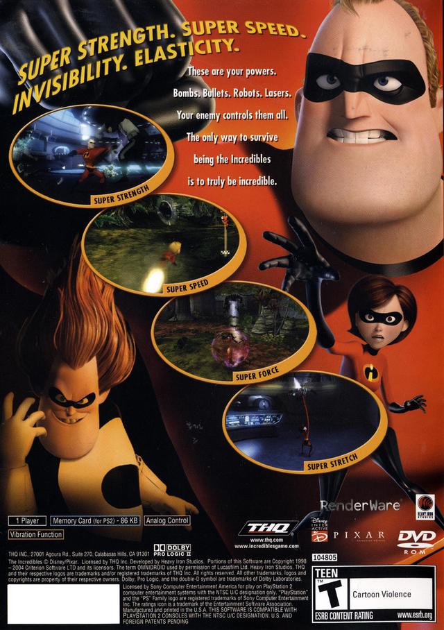 The Incredibles - (PS2) PlayStation 2 [Pre-Owned] Video Games THQ   