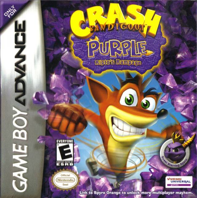 Crash Bandicoot Purple: Ripto's Rampage - (GBA) Game Boy Advance [Pre-Owned] Video Games Vivendi Universal   