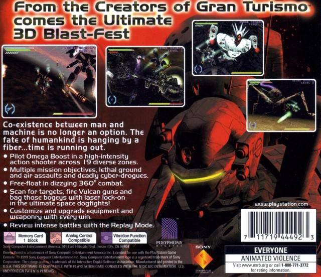 Omega Boost - (PS1) PlayStation 1 [Pre-Owned] Video Games SCEA   