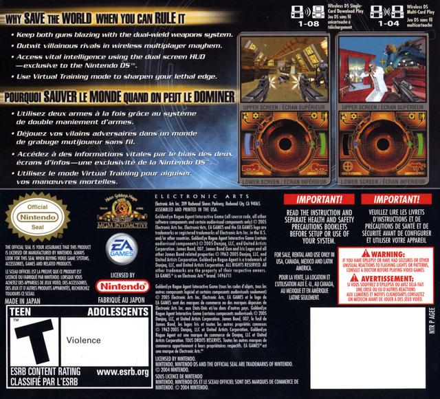GoldenEye: Rogue Agent - (NDS) Nintendo DS [Pre-Owned] Video Games EA Games