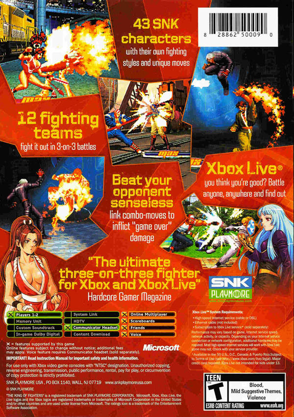 The King of Fighters NeoWave - (XB) Xbox [Pre-Owned] Video Games SNK Playmore   