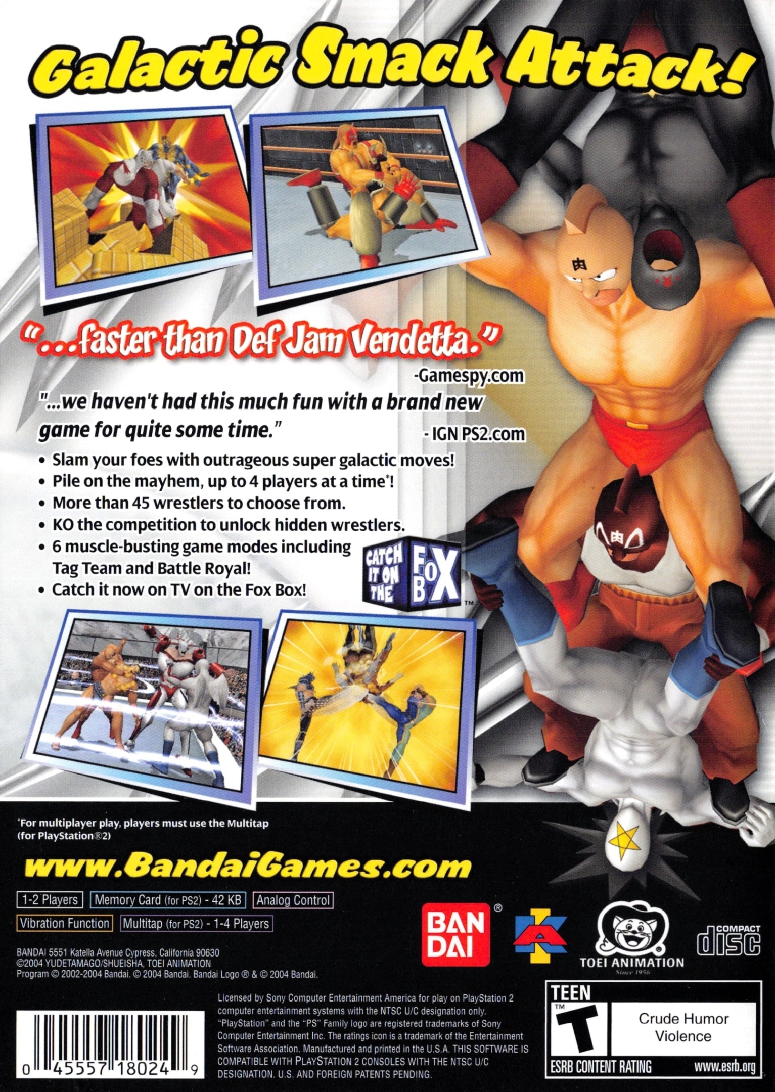 Galactic Wrestling: Featuring Ultimate Muscle - (PS2) PlayStation 2 [Pre-Owned] Video Games Bandai   