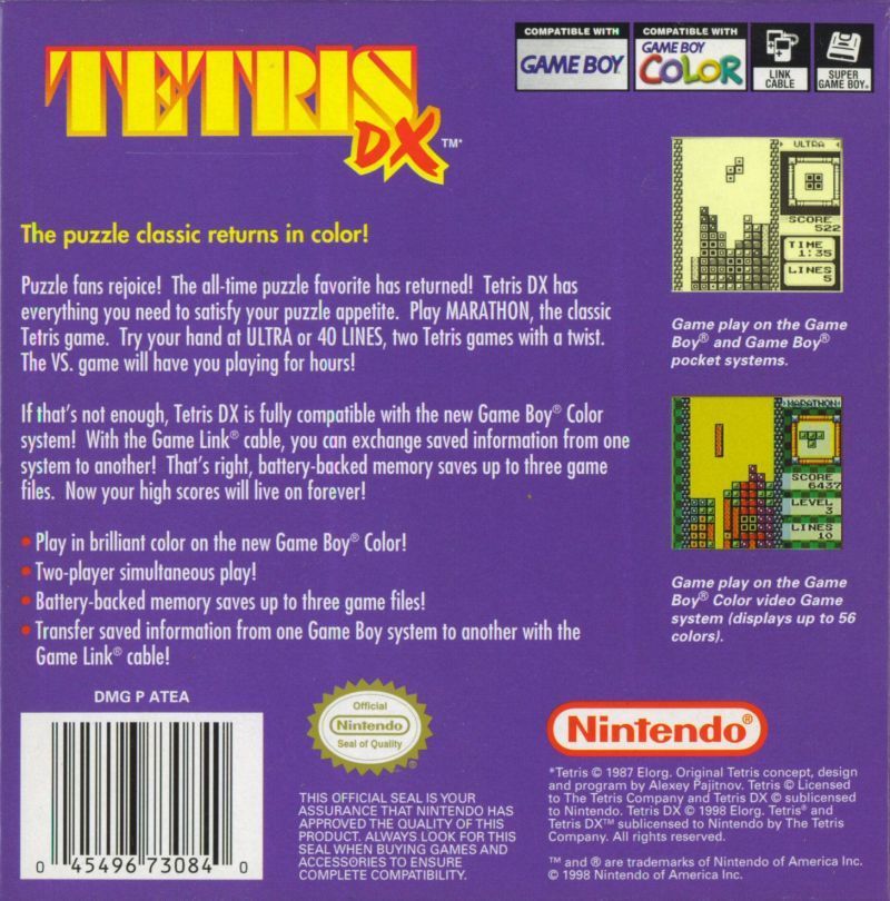 Tetris DX - (GBC) Game Boy Color [Pre-Owned] Video Games Nintendo   
