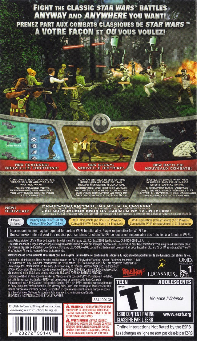 Star Wars Battlefront: Renegade Squadron - Sony PSP [Pre-Owned] Video Games LucasArts   