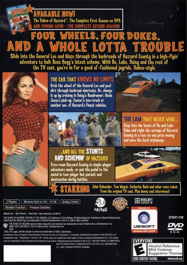 The Dukes of Hazzard: Return of the General Lee - (PS2) PlayStation 2 [Pre-Owned] Video Games Ubisoft   
