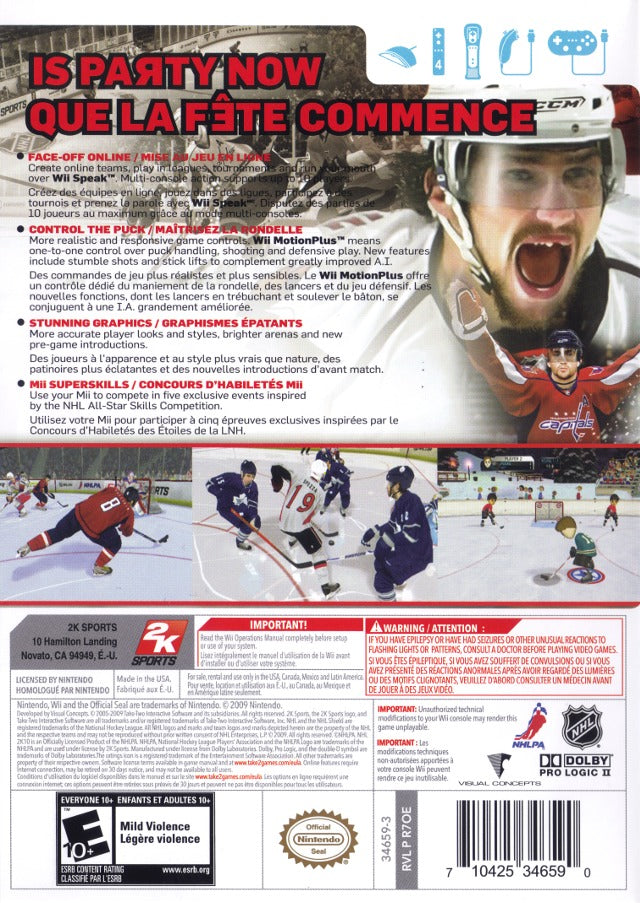 NHL 2K10 - Nintendo Wii [Pre-Owned] Video Games Take-Two Interactive   
