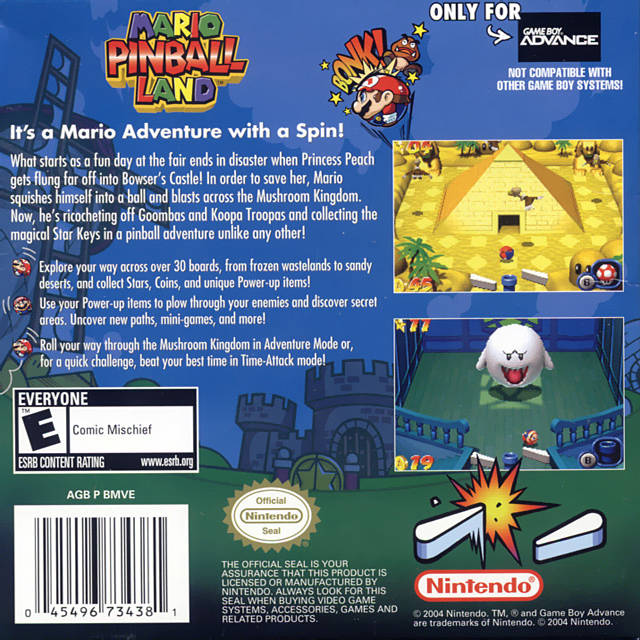 Mario Pinball Land - (GBA) Game Boy Advance [Pre-Owned] Video Games Nintendo   