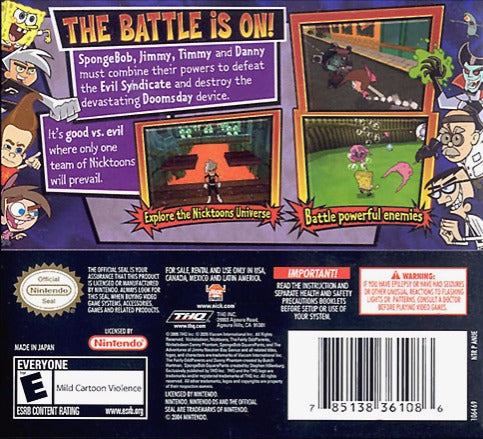 Nicktoons Unite! - (NDS) Nintendo DS [Pre-Owned] Video Games THQ   