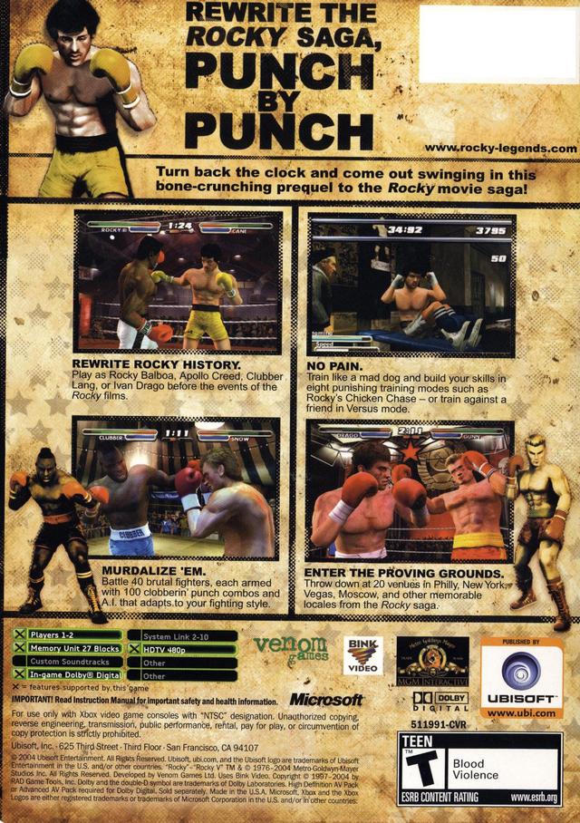 Rocky: Legends - (XB) Xbox [Pre-Owned] Video Games Ubisoft   