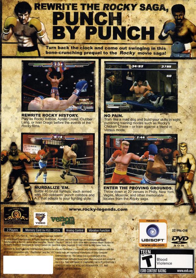 Rocky: Legends - (PS2) PlayStation 2 [Pre-Owned] Video Games Ubisoft   