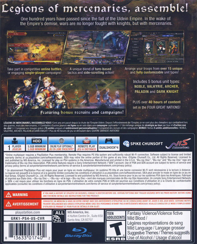 Grand Kingdom - (PS4) PlayStation 4 [Pre-Owned] Video Games NIS America   