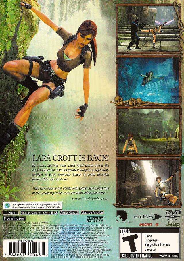 Tomb Raider: Legend - (PS2) PlayStation 2 Video Games Eidos Interactive