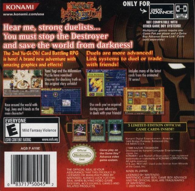Yu-Gi-Oh! Reshef of Destruction - (GBA) Game Boy Advance [Pre-Owned] Video Games Konami   