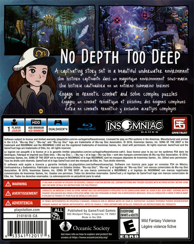 Song of the Deep - (PS4) PlayStation 4 [Pre-Owned] Video Games GameTrust   