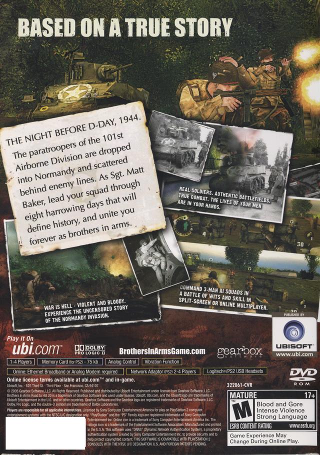Brothers in Arms: Road to Hill 30 - (PS2) PlayStation 2 [Pre-Owned] Video Games Ubisoft   