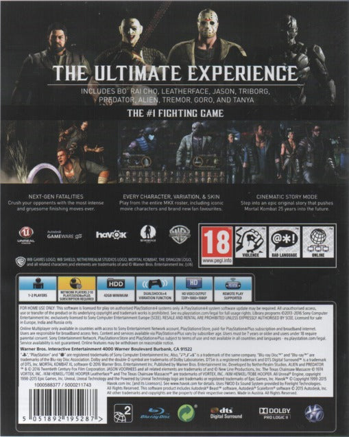 Mortal Kombat XL - (PS4) Playstation 4 [Pre-Owned] (European Import) Video Games Warner Bros Interactive Entertainment UK   