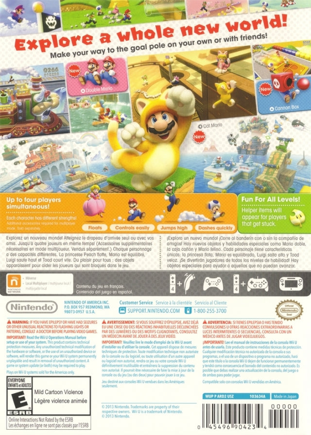 Super Mario 3D World (Nintendo Selects) - Nintendo Wii U [Pre-Owned] Video Games Nintendo   