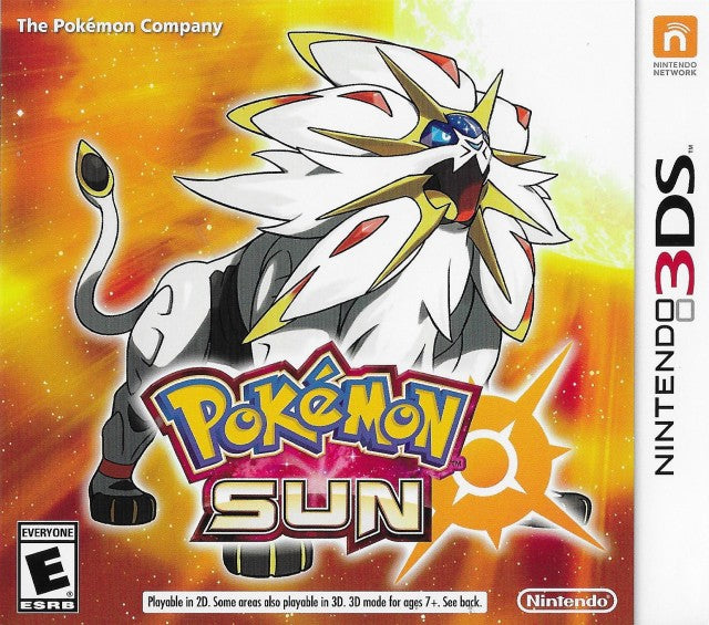 Pokemon Sun (Bonus Solgaleo Figure) - Nintendo 3DS Video Games Nintendo   