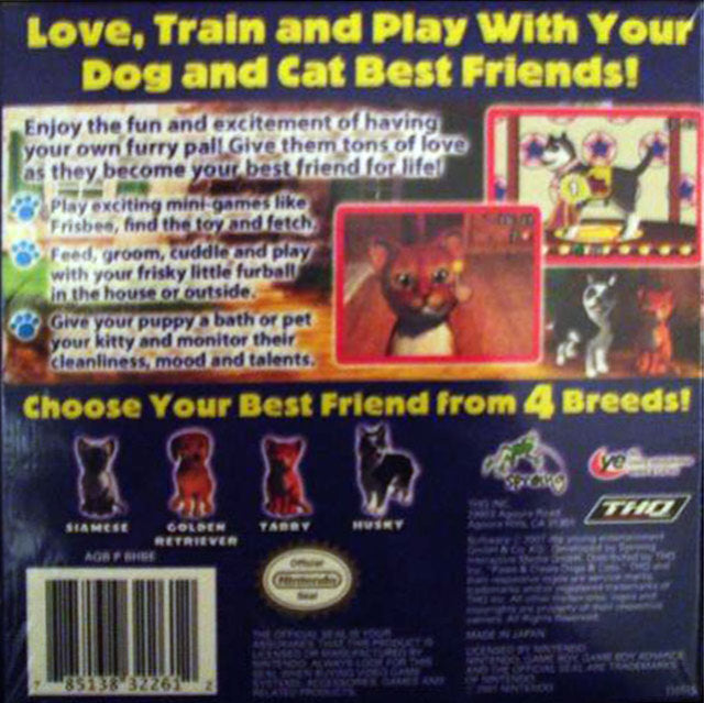 Paws & Claws: Best Friends - Dogs & Cats - (GBA) Game Boy Advance [Pre-Owned] Video Games THQ   