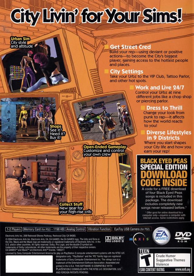 The Urbz: Sims in the City - (PS2) PlayStation 2 [Pre-Owned