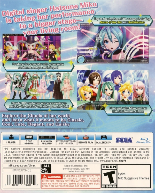 Hatsune Miku: Project Diva X - (PS4) PlayStation 4 | J&L Game