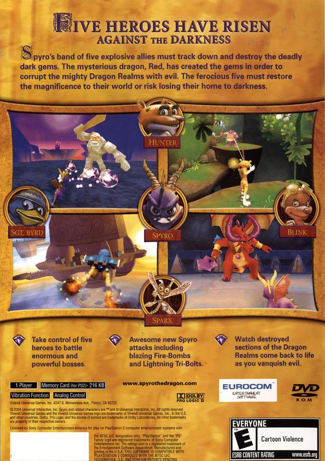 Spyro: A Hero's Tail - (PS2) PlayStation 2 [Pre-Owned] Video Games VU Games   