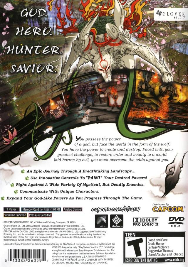 Okami - (PS2) PlayStation 2 Video Games Capcom   