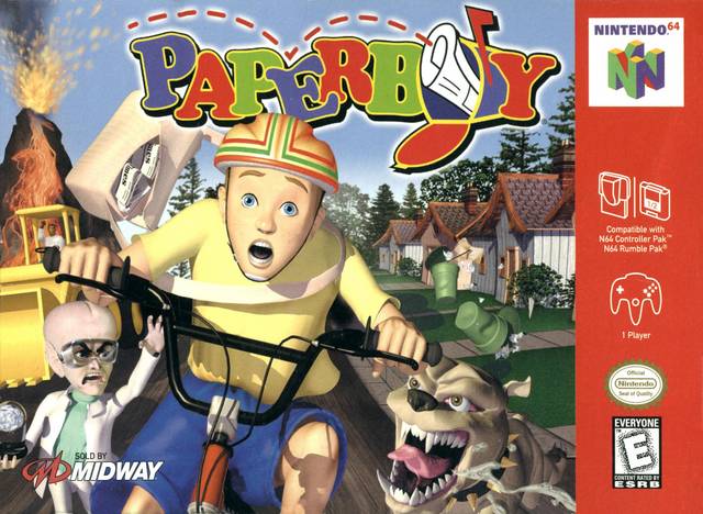 Paperboy - (N64) Nintendo 64 Video Games Midway   