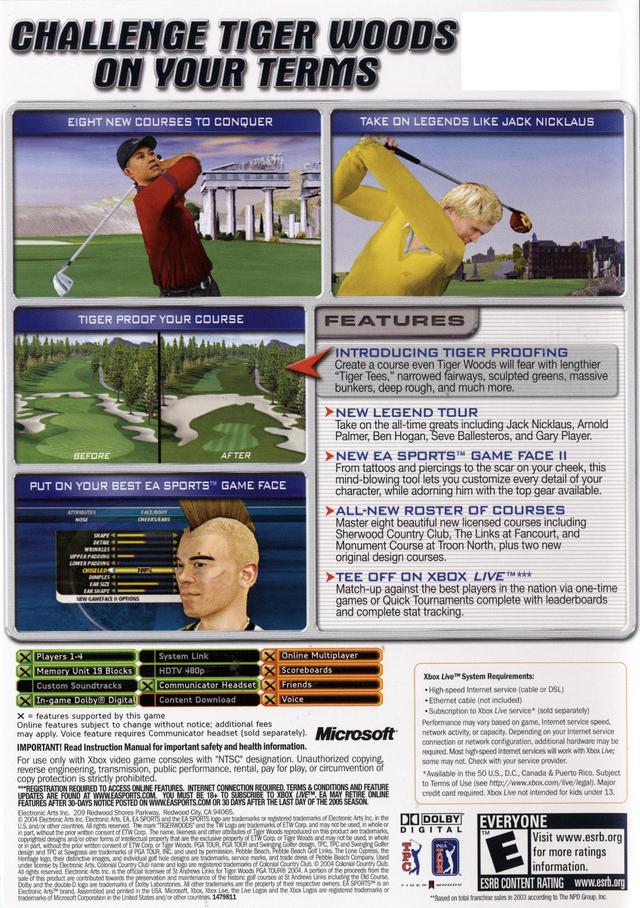 Tiger Woods PGA Tour 2005 - (XB) Xbox [Pre-Owned] Video Games EA Sports   