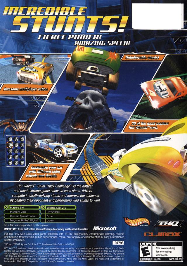 Hot Wheels: Stunt Track Challenge - Xbox Video Games THQ   