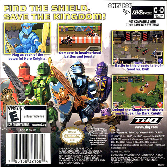 LEGO Knights' Kingdom - (GBA) Game Boy Advance [Pre-Owned] Video Games THQ   
