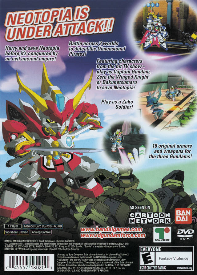 SD Gundam Force: Showdown! - (PS2) PlayStation 2 [Pre-Owned] Video Games Bandai   