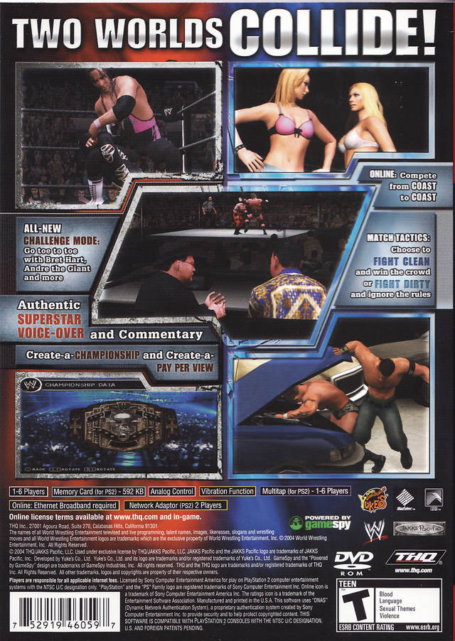 WWE SmackDown! vs. Raw (Greatest Hits) - (PS2) PlayStation 2 [Pre-Owned] Video Games THQ   