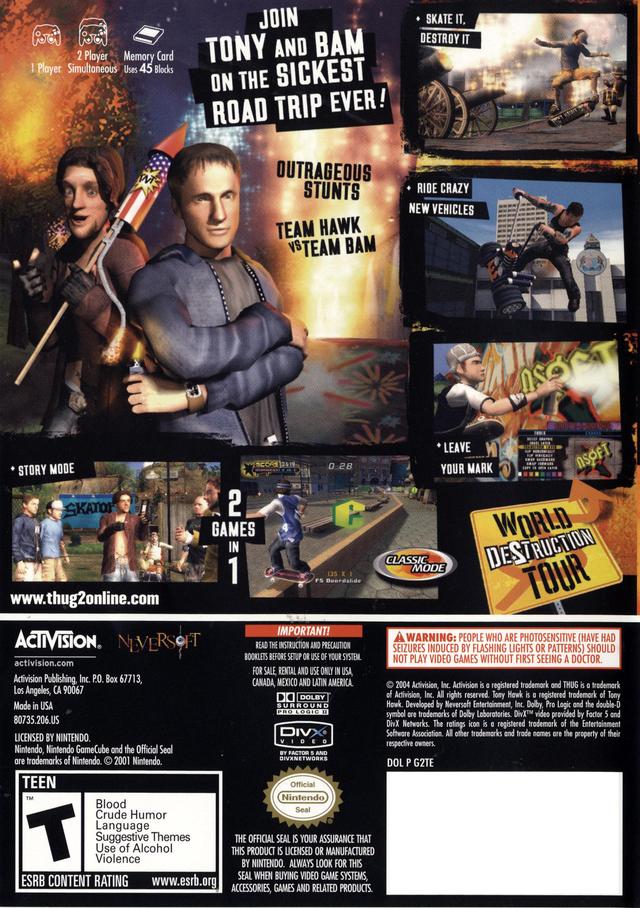 Tony Hawk's Underground 2 - (GC) Nintendo GameCube [Pre-Owned] Video Games Activision   